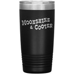 MOONSHINE AND COOTER TUMBLER 20 OZ VACUUM TUMBLER(Black)