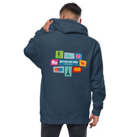 Better Off Med Unisex fleece zip up hoodie