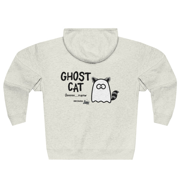 Ghost Cat Pride Unisex Premium Full Zip Hoodie