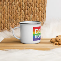 Derek and Romaine Rainbow Enamel Mug