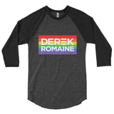 Derek and Romaine Campaign 3/4 sleeve raglan shirt