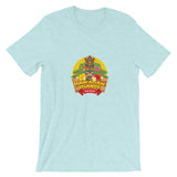 Flowers and Tiki Hawaiian Islands Short-Sleeve Unisex T-Shirt