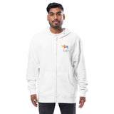 Alaska Moose Unisex fleece zip up hoodie